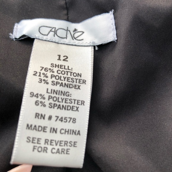 Caché Nautical Striped Blazer Size 12 - Picture 6 of 8